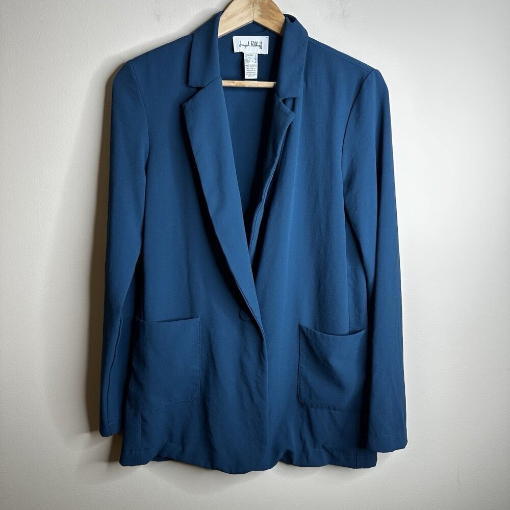 Joseph Ribkoff One Button Blazer Jacket Womens 6 Notch Collar Lightweight Luxury